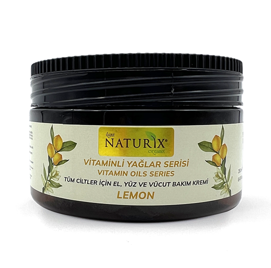 Naturix El-Yüz-Vücut Krem / Vitaminli Yağlar Serisi Limon - 250ml