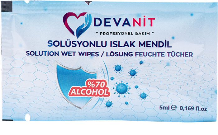 DEVANIT - WET WIPES WITH SOLUTION 5ML