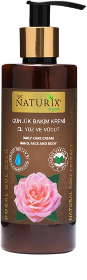 NATURIX - NATURAL ROSE EXTRACT DAILY CARE CREAM HAND, FACE AND BODY - 250ML