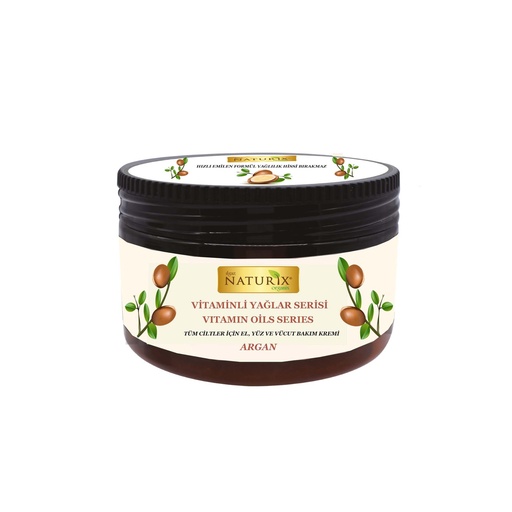 Naturix Argan Oil Vitamin-Enriched Care Cream for All Skin Types - Hand, Face, and Body 250ml