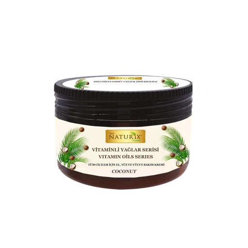 Naturix Coconut Vitamin-Enriched Care Cream for All Skin Types - Hand, Face, and Body 250ml