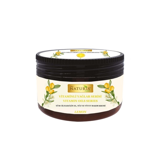 Naturix Lemon Vitamin-Enriched Care Cream for All Skin Types - Hand, Face, and Body 250ml