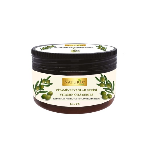 Naturix Olive Oil Vitamin-Enriched Care Cream for All Skin Types - Hand, Face, and Body 250ml