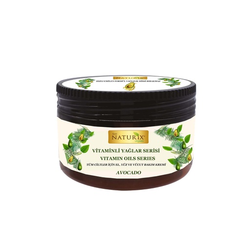 Naturix Avocado Vitamin-Enriched Care Cream for All Skin Types - Hand, Face, and Body 250ml