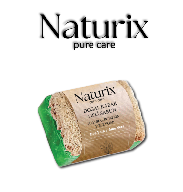 NATURİX KABAK LİFLİ SABUN- ALOEVERA