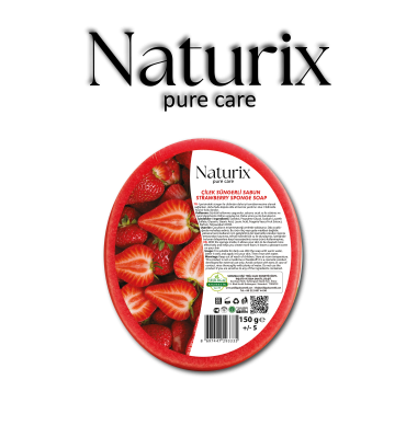 NATURİX SÜNGERLİ ÇİLEK SABUN 150 GR