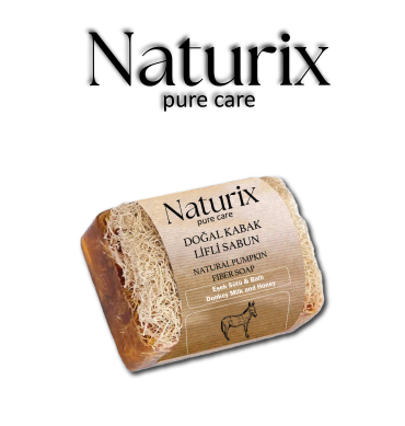 NATURİX KABAK LİFLİ SABUN- DONKEY MİLK & HONEY